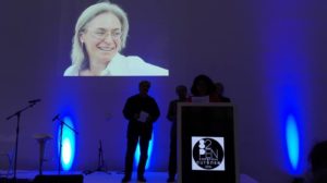 Anna Politkovskajaa muistettiin kansainvälisessä PEN-kongressissa Santiago de Compostelassa lokakuun alussa. (Kuva: Jarkko Tontti)