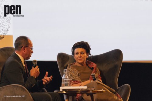 Burhan Sönmez ja Olga Tokarczuk